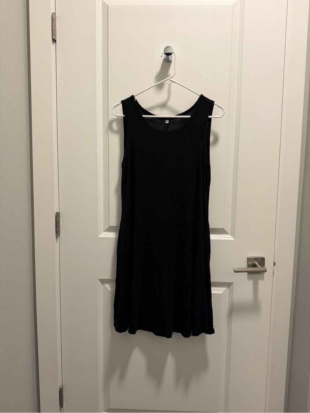 Black Sleeveless A-Line Dress - Classic Casual Dress